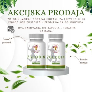 Dodatak ishrani na bazi glukozamina, metilsulfonilmetana, ekstrakta smole tamjana, vitamina C i D.